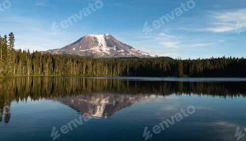 Preview: Mount Adams Takhlakh Lake Smooth Reflection Washington Cascade Mountains