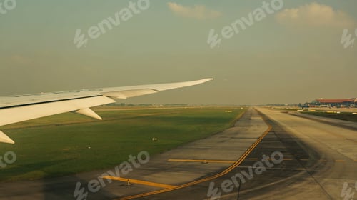 Preview: Runway before departures from airport to home