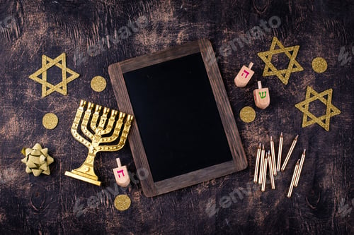 Preview: Traditional Jewish holiday Hanukkah background