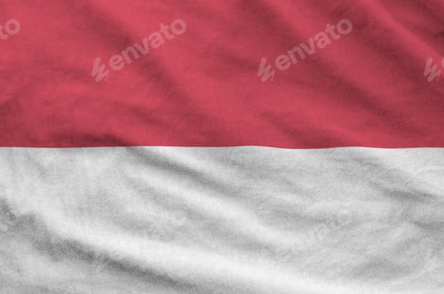Preview: Red and White Striped Textured Fabric Background