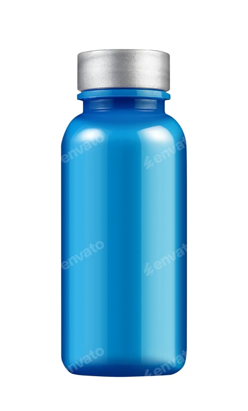 Preview: Blue glass bottle