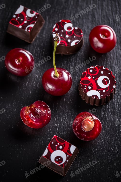 Preview: Sweet chocolate pralines