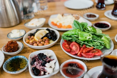 Preview: Turkish Breakfast with different dishes