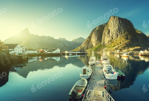 Preview: Sunset - Reine, Lofoten Islands, Norway