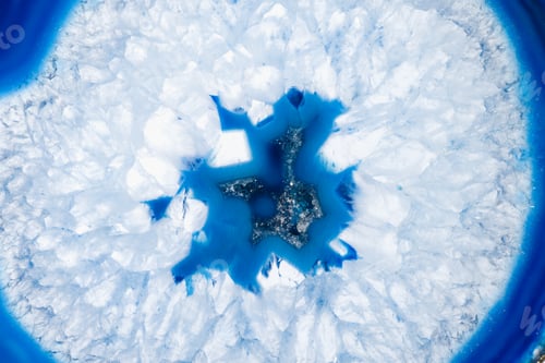 Preview: Blue agate cut cross section