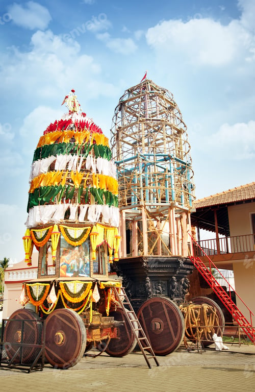 Preview: Holly chariot in the Indian temple