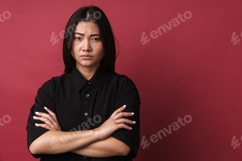Preview: Close up of a pretty young asian woman