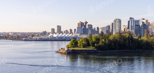 Preview: Downtown Vancouver Skyline Featuring Stanley Park and Canada Place by the Waterfront