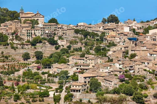 Preview: Picturesque stone village in Mallorca island. Valdemossa. Spain