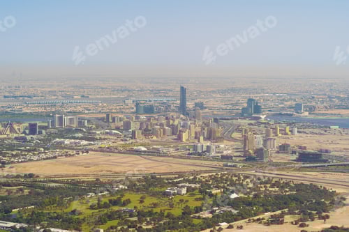 Preview: Dubai Downtown skyline, United Arab Emirates or UAE. Urban city.