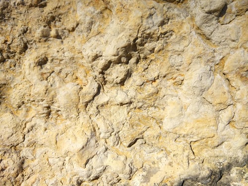 Preview: Texture Of Calcareous Wall, Abstract Pattern With Yellow Hues, Background With Limestone In Retro