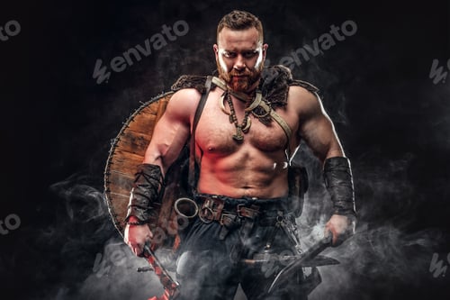 Preview: Severe barbarian in warrior clothes