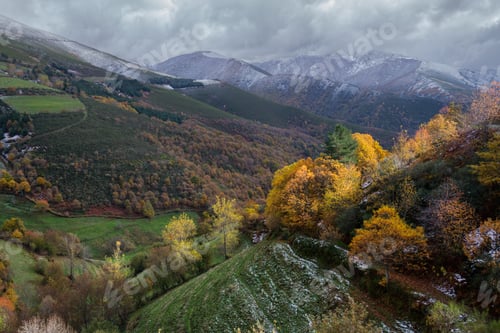 Preview: Late autumn scene with some snow