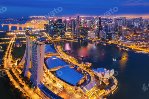 Preview: Marina Bay area in Singapore city.