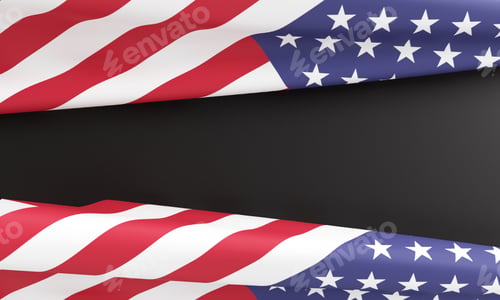 Preview: Usa flag united state america black color background wallpaper copy space martin luther king jr vete