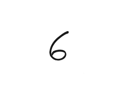 Preview: marker number isolated mark hand draw