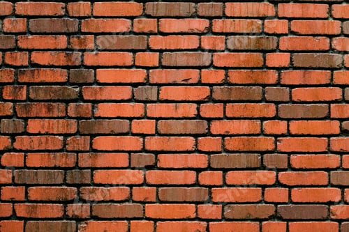 Preview: Brick wall with red brick, red brick background.