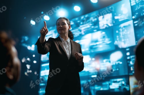 Preview: A woman is speaking on stage