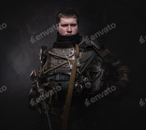 Preview: Man in cyborg cosplay costume