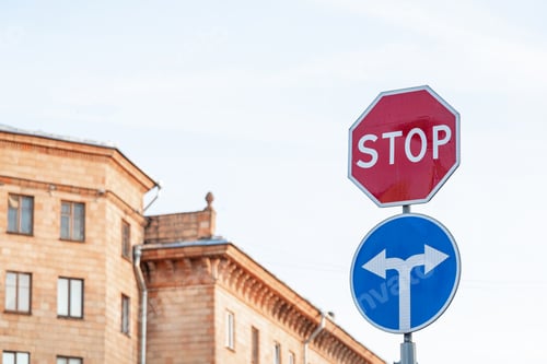 Preview: Roadsigns No traffic and direction pointers