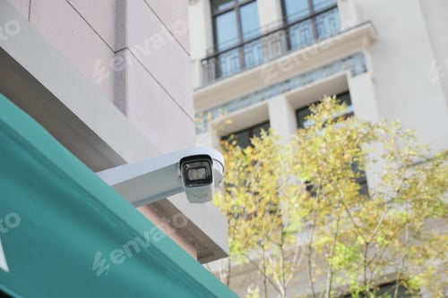 Preview: CCTV security camera operating outdoor