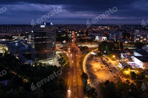 Preview: UFO Bridge at night in Bratislava, Slovakia