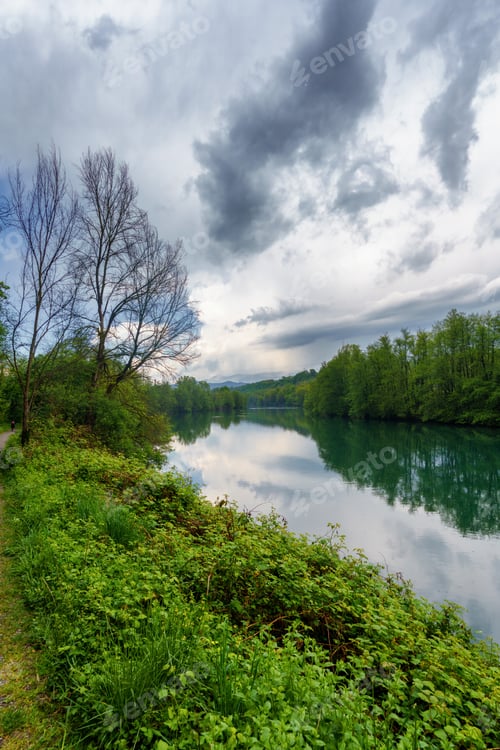 Preview: Landscape along the cycleway of Adda river, near Trezzo