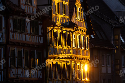 Preview: Closeup shot of a part of a building under the rays of the sun