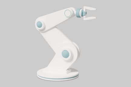 Preview: Robotic arm with blue joints
