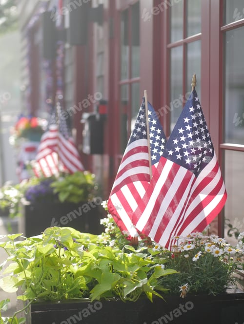 Preview: window box on the fourth of July
