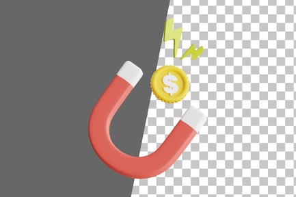 Preview: Magnet Attract 3D Icon