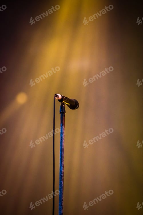 Preview: microphone on stage live concert