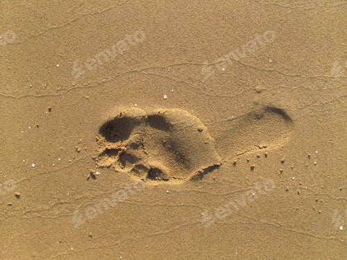 Preview: Footprint on sand
