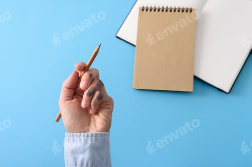 Preview: Dirty left hand after writing