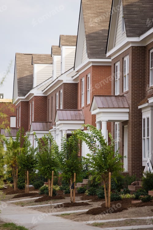 Preview: Rows Of New Townhomes