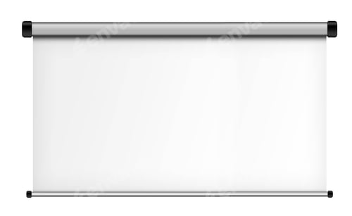 Preview: Blank White Projector Screen for Presentation Background