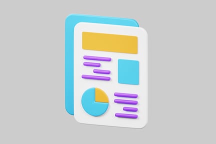 Preview: Colorful business report presentation template