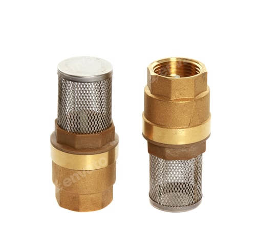 Preview: Closeup of hose fittings on a white background