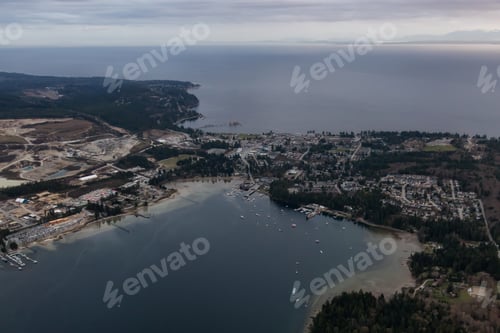 Preview: Aerial view of Sechelt in Sunshine Coast