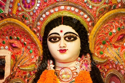 Preview: Goddess Durga Idol, Durga puja, India.