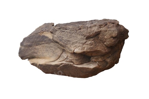 Preview: rock isolated on white background