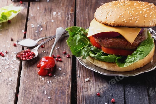 Preview: Home made burger cooking