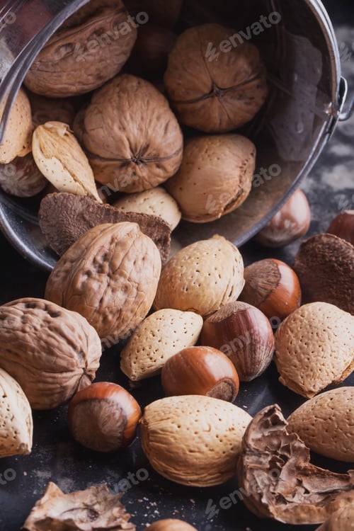 Preview: Various nuts selection