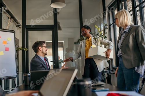 Preview: New employee arriving at the office and meeting coworkers