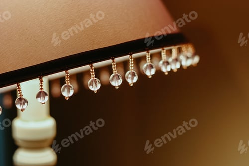 Preview: Closeup shot of a decorative table lamp
