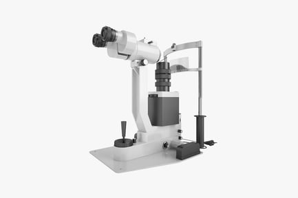 Laboratory microscope with adjustable arm