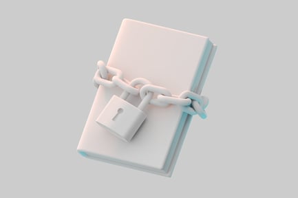 Preview: Locked knowledge - book with chain