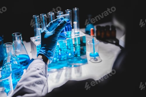 Preview: Health care researchers working in medicals science technology research laboratory