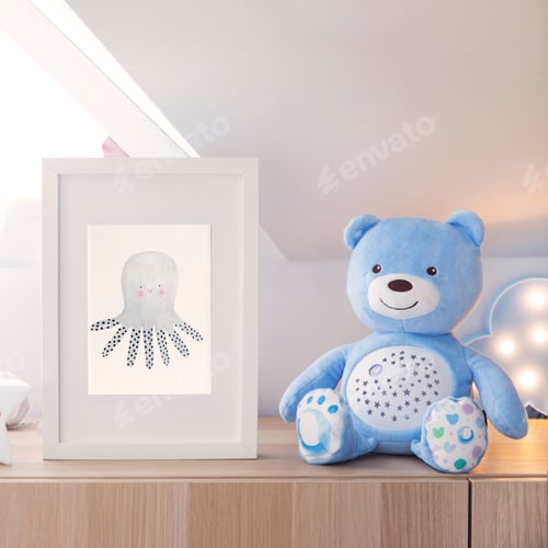 Preview: Modern and design scandinavian interior of kidroom