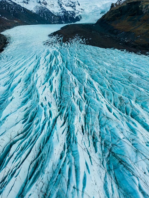 Preview: Aerial view of glacier ice cap